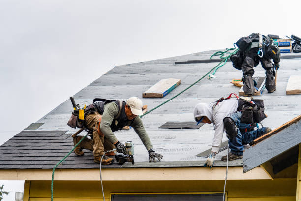 Professional Gutter Installation technician working in Summerdale, PA